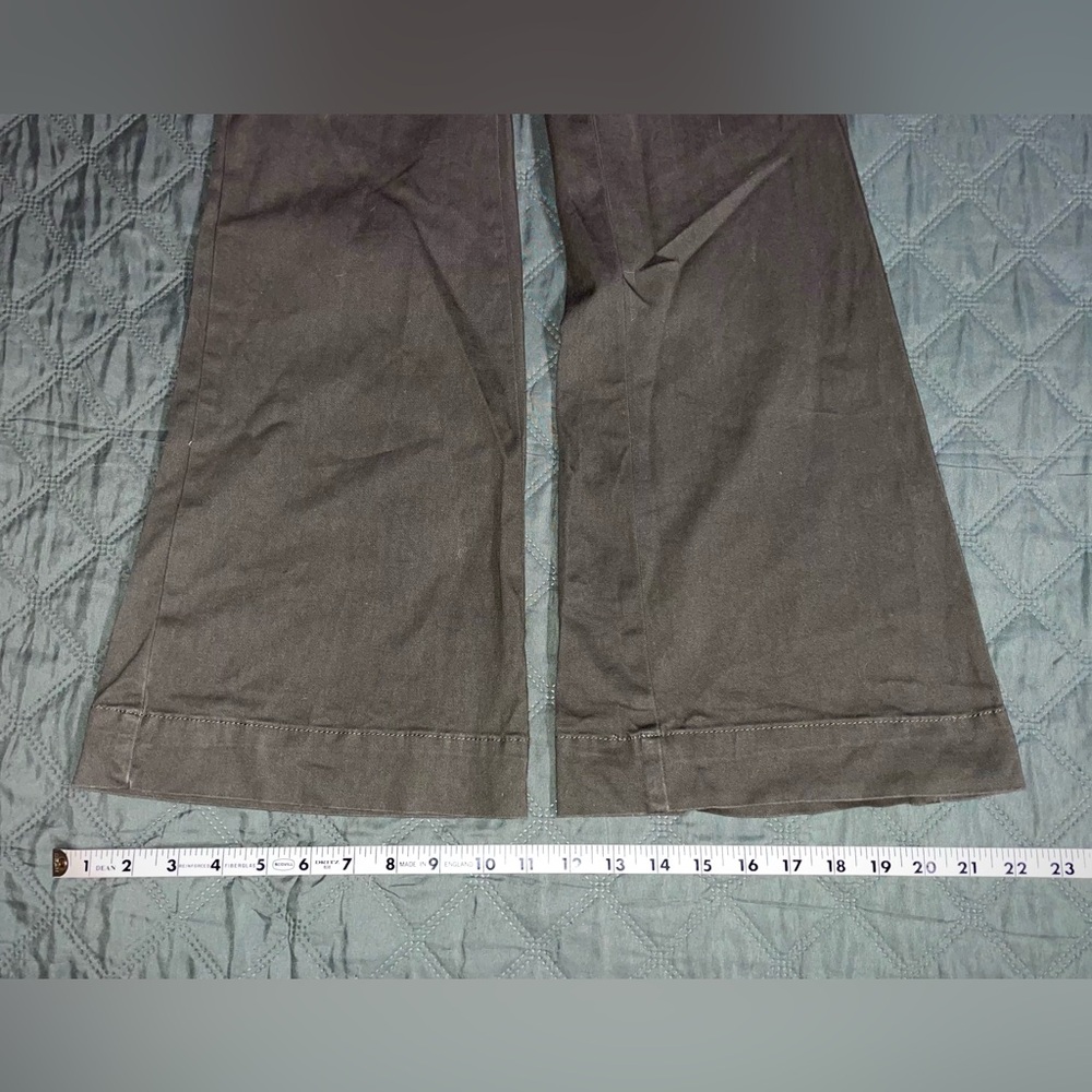 SPOON JEANS Extended-Tab Twill Flare Pants, Size 1/32 Inseam, EUC - Picture 11 of 14